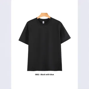 Comfortable Stretch Cotton T-Shirt Men Women Quick-Dry 7A Antibacterial Solid Promotional Dropshipping Print on Demand Tshirt