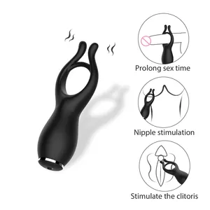 Dibe gode de plaisir de haute qualité retardateur d'éjaculation masculine gode anneau pénien vibrateur pour jouets sexuels coréens