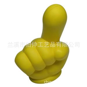 Pu <b>Foam</b> Finger <b>Model</b> Yellow Red Portable Toy For Adults Youth Promotion Gift Factory Direct Supply - Product Image 1