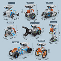 Kit de robot solaire scientifique 12 en 1, jouet de construction DIY, robots éducatifs, gadgets technologiques pour enfants