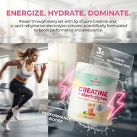 Boisson Électrolytique Avancée à la Créatine Monohydrate, Complément Sportif, Marque Privée, Poudre de Créatine Électrolytique Biologique