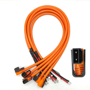7 AWG 60A kabel daya baterai Dtap kawat Harness dengan 3/8 Lug d-tap pengisian kabel Pug 2 + 6 D konektor Tap rakitan kabel baterai - Product Image 1