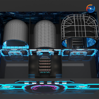 Autres installations de parcs d'attractions : Cinéma 9D à mouvement dynamique, simulateur de mouvement dynamique 3D, écran immersif LED 8K à 270 degrés, capsule intérieure