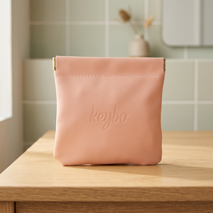 Kibo Makeup <b>Mini</b> Bag Portable Eco-Friendly PU Polyester Cosmetic Zipper Closure Durable Letter Pattern Small Capacity - Product Image 2