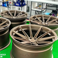 Jantes en aluminium forgées sur mesure, finition bronze mat, concaves profondes, 19, 20, 21 pouces, 5x112, 5x120, compatibles avec BMW Série 3/4 M3/M4 G80 G82