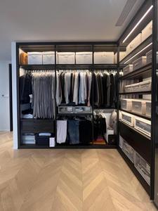 Armoire de luxe en verre moderne italienne conception personnalisée armoire placard meubles Walk in Robe - Product Image 2