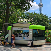 Banaan-Vormige Aangepaste Multi-Functionele Mobiele Food Trailer Voor Verkoop Fast Food Towable Ijs En Koffie Kar
