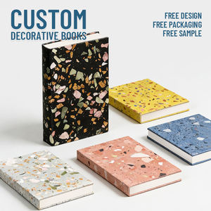 Sujetalibros de Terrazo, Mesa de Centro, Libros Falsos de Imitación de Tapa Dura, Libros de Diseño para Decorar Estanterías, Libros Ficticios para Decorar el Hogar - Product Image 1