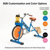 Bicicleta de Pedales Comercial EXI 2026 para Niños con Licuadora de Frutas y Cesta de Plástico, Bicicleta de Equilibrio para Fiestas