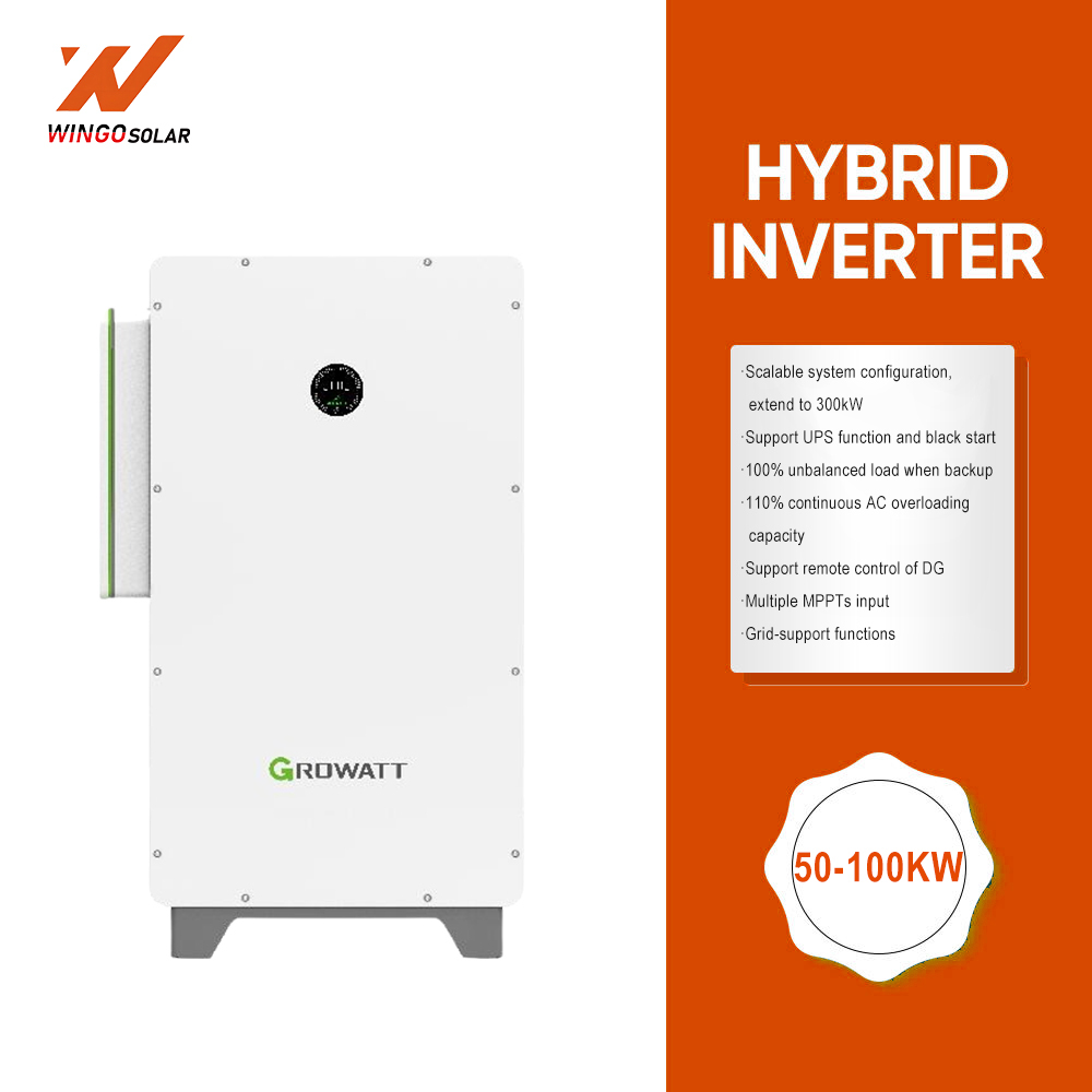 Growatt All in One Inverter and Battery BESS with WIT 50KW 75KW 100KW Hybrid Solar Inverter Home Energy Storage Battery System · image 4