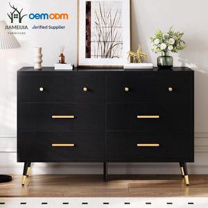 Tủ áo 6 ngăn màu đen, kiểu hiện đại, dùng để cất đồ trong phòng ngủ, sản xuất theo đơn đặt hàng (OEM/ODM) - Product Image 1