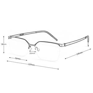 Montature per Occhiali da Vista in Titanio per <span class=keywords><strong>Uomo</strong></span>, Stile Business, Ultraleggere - Product Image 5