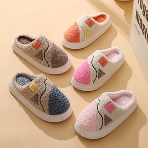 Otoño Invierno Luna-Interior de felpa antideslizante suave para zapatillas Parejas Suela exterior personalizable EVA Amortiguación Algodón Mujeres Hombres - Product Image 2