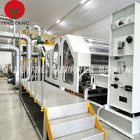 Nueva Línea de Producción de Fieltro Acústico de PP Melt Blown + PET Carded Web, Máquina para Fabricar Tela No Tejida Absorbente de Sonido con Motor