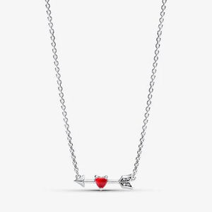 Colliers pour femmes en argent sterling 925 plaqué rhodium avec petite fleur - Chaîne à maillons géométriques tendance en zircon rose - Cadeau de Noël idéal - Product Image 5