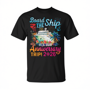 Camiseta para parejas de la excursión de aniversario a bordo del barco 2026 - Product Image 2