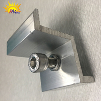 Lot de pinces d'extrémité pour panneaux solaires photovoltaïques – Supports de fixation intermédiaires pour systèmes de montage solaire