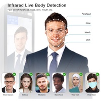 Terminal de Reconocimiento Facial con IA de 8 Pulgadas, Visión Nocturna, Reinicio, Control de Acceso Biométrico, Máquina de Control de Asistencia, Software en la Nube, IP66