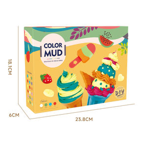 Kit de Plastilina para Hacer Helados, 4 Colores con Moldes, Arcilla Sensorial No Tóxica y Herramientas para Manualidades para Niños de 3+ Años - Product Image 5