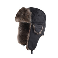 Gorro de Ushanka Trooper de piel sintética de trampero grueso unisex para hombre al por mayor gorro cálido con orejeras para invierno