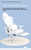 Chaise d'ordinateur à hauteur réglable, chaise ergonomique pour la maison, la chambre, le bureau, la salle de jeux