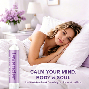 Inalatore Nasale a Doppio Foro con Essenza Naturale di Lavanda e Menta, Etichetta Privata, <span class=keywords><strong>per</strong></span> Sonno Dolce, Energia Rinfrescante e Relax - Product Image 3