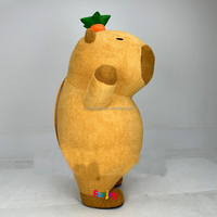 Costume de mascotte gonflable en peluche de capybara pour Halloween, personnage de dessin animé pour adultes