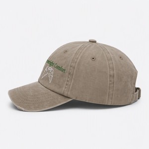 Gorra de Béisbol de 6 Paneles de Mezclilla Lavada con Logotipo Personalizado, Impresión Serigráfica, Estilo Vintage, Ajustable, Étnica - Product Image 4