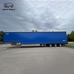 Semirremolque lateral de cortina de 45/53ft con puerta lateral de cortina, cortinas <span class=keywords><strong>Tautliner</strong></span> abiertas, Material de acero a la venta - Product Image 4