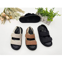 Sandales en cuir colorées à prix de gros, légères, confortables, antidérapantes, pour enfants, été, unisexe