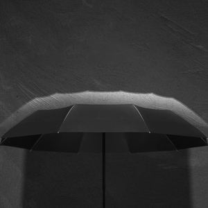 WSY Promotional Wholesale Three-Fold <b>Umbrella</b> Solid Wood Fully <b>Automatic</b> Folding Classic Black Glue Branded Logo <b>Umbrellas</b> - Product Image 4