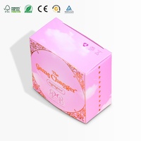 Boîte en papier pliable personnalisée avec estampage à chaud pour surligneur, cosmétiques, emballage décoratif et protecteur