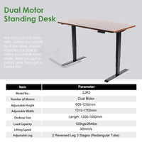 Bureau de direction électrique Bureau debout Hauteur réglable Bureau d'ordinateur Bureau ergonomique Table extensible
