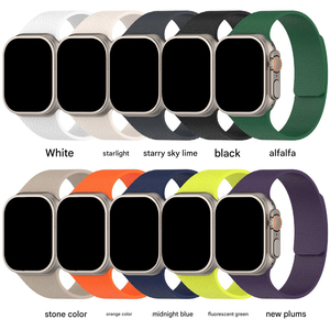 Correa de reloj de silicona con textura de lichi y hebilla magnética plegable Upro para Apple Watch Ultra Band 49mm 45mm 44mm 41mm 40mm - Product Image 2