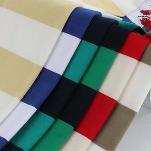 Tessuto in <span class=keywords><strong>Cotone</strong></span> Elasticizzato a Righe 32S Traspirante 185GSM <span class=keywords><strong>Jersey</strong></span> Leggero Lavorato a Maglia per Uso Quotidiano Estivo - Product Image 4