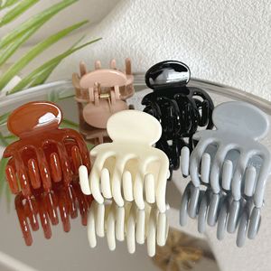 Barrettes à cheveux en plastique tendance, écologiques, petites, couleur mate, couleur bonbon, pour queue de cheval - Product Image 3