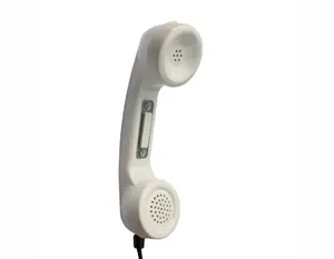 Kntech Industrial PC/ABS material Stainless steel cable WhiteTelephone handset for landline