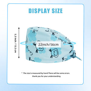 Casquettes chirurgicales imprimées, casquettes d'infirmière pour hommes et femmes, casquettes <span class=keywords><strong>de</strong></span> travail <span class=keywords><strong>de</strong></span> médecin, casquettes <span class=keywords><strong>de</strong></span> salle d'opération, respirantes et antistatiques - Product Image 3