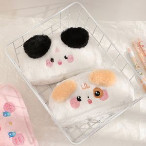 Estuche de Lápices de Peluche Suave con Diseño de Animales Adorables (Cachorro, Gatito, Conejito) para Niños, Regalo de Papelería de Dibujos Animados - Product Image 3