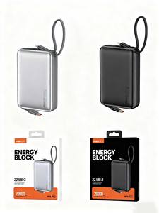 RECCI RPB-P63 20000mAh Mini PD 22.5W Chargeur portable à charge rapide avec câble Type-C intégré - Product Image 5