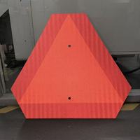 Panneau de signalisation pour véhicules à faible vitesse en aluminium avec réflecteur EGP, triangle SMV en métal durable, signalisation de sécurité haute visibilité pour équipement agricole