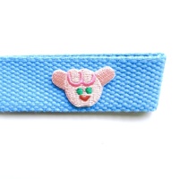 Patch en tissu plastique tissé amusant style coréen Gillian Flower Embroidery Cola pour vêtements, décoration et réparation DIY faits main