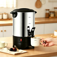 Machine à café électrique professionnelle, chauffe-eau, cafetière turque, bouilloire électrique en acier inoxydable pour lait et vin