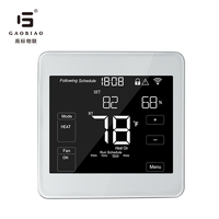 Termostato inalámbrico con control por voz, termostato inteligente de bomba de calor de calefacción, 24V, 7 días de Programación digital, WIFI