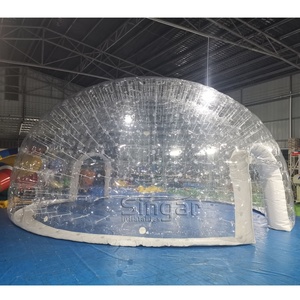 Dôme à bulles gonflable transparent de luxe en PVC avec pompe à air électrique, couleurs et tailles personnalisables, 10m pour la publicité - Product Image 3