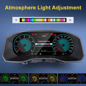 Stwei Écran numérique LCD 12,3 pouces pour Volkswagen 2017-2020 Tableau de bord Compteur de vitesse CarPlay sans fil Android Auto - Product Image 6