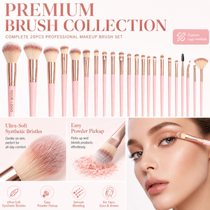 Ensemble de pinceaux de maquillage professionnel de 56 pièces, grande combinaison d'outils de beauté, lavage du visage, ombre à paupières, fard à joues, poudre pour cheveux, éponge de maquillage - Product Image 3