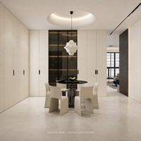Mur TV d'entrée minimaliste haut de gamme, personnalisé, écologique et ignifuge |   Panneaux en lattes de bois |   Console flottante |   Banc de rangement |   LED |
