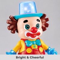 Jouet Clown Dansant Écologique Non Toxique en Plastique avec Musique et Lumières, Jeu Interactif pour Enfants de 2 à 4 Ans
