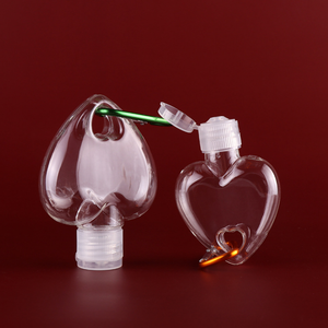 Flacon pulvérisateur en plastique en forme de cœur 30ml 50ml avec porte-clés, <span class=keywords><strong>vide</strong></span>, rechargeable, pour parfum, conteneur de voyage portable - Product Image 5